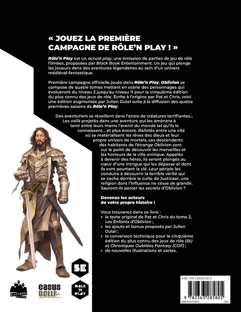 Oblivion 2 - Les enfants d'Oblivion - Blackbook Editions - Role Play Game - Image 2
