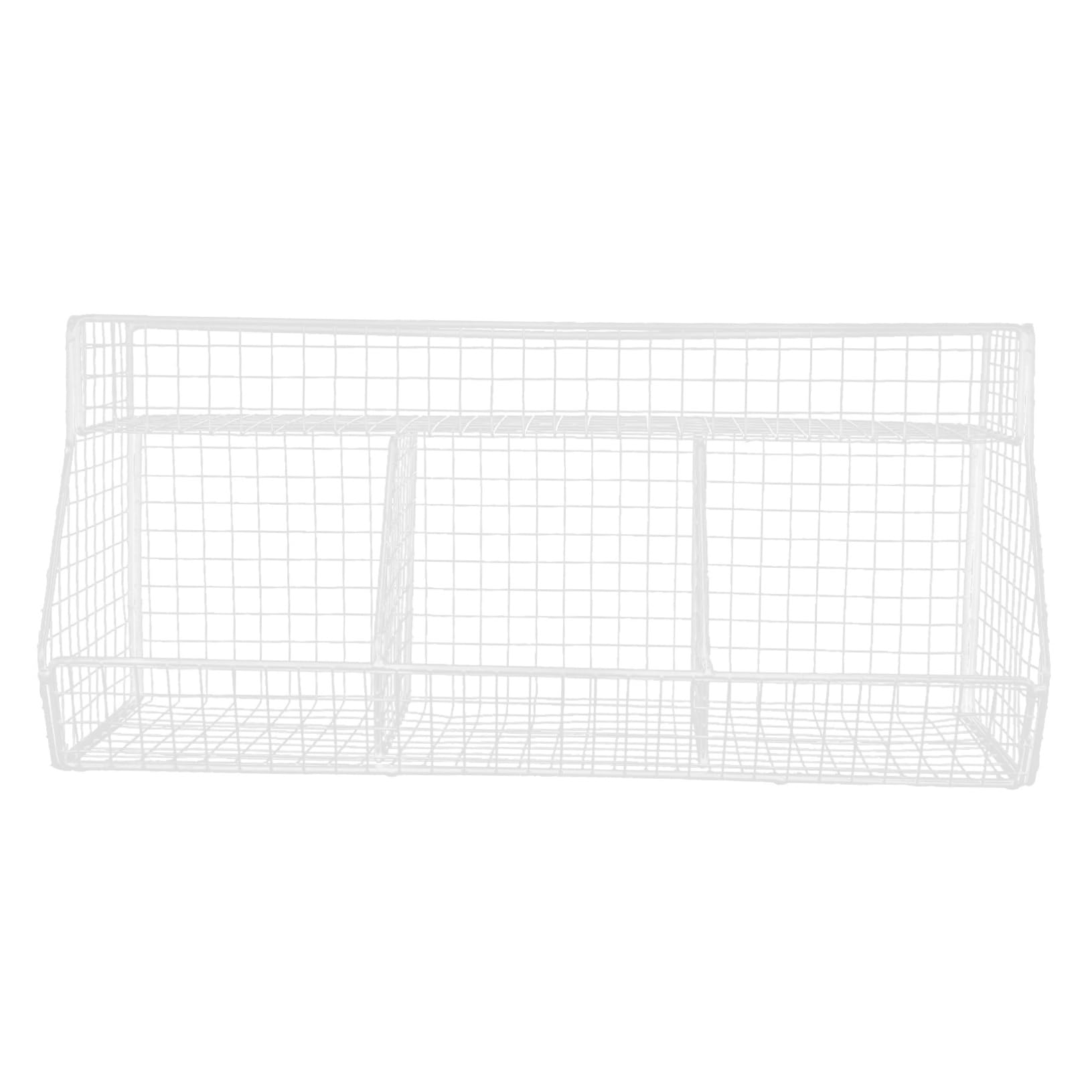 Cesta de montaje en pared para cocina LIFKOME: organizador de verduras de 3 niveles