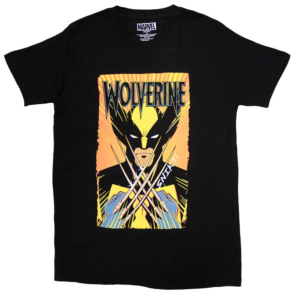 Marvel Comics Wolverine Claws T Shirt XL Black