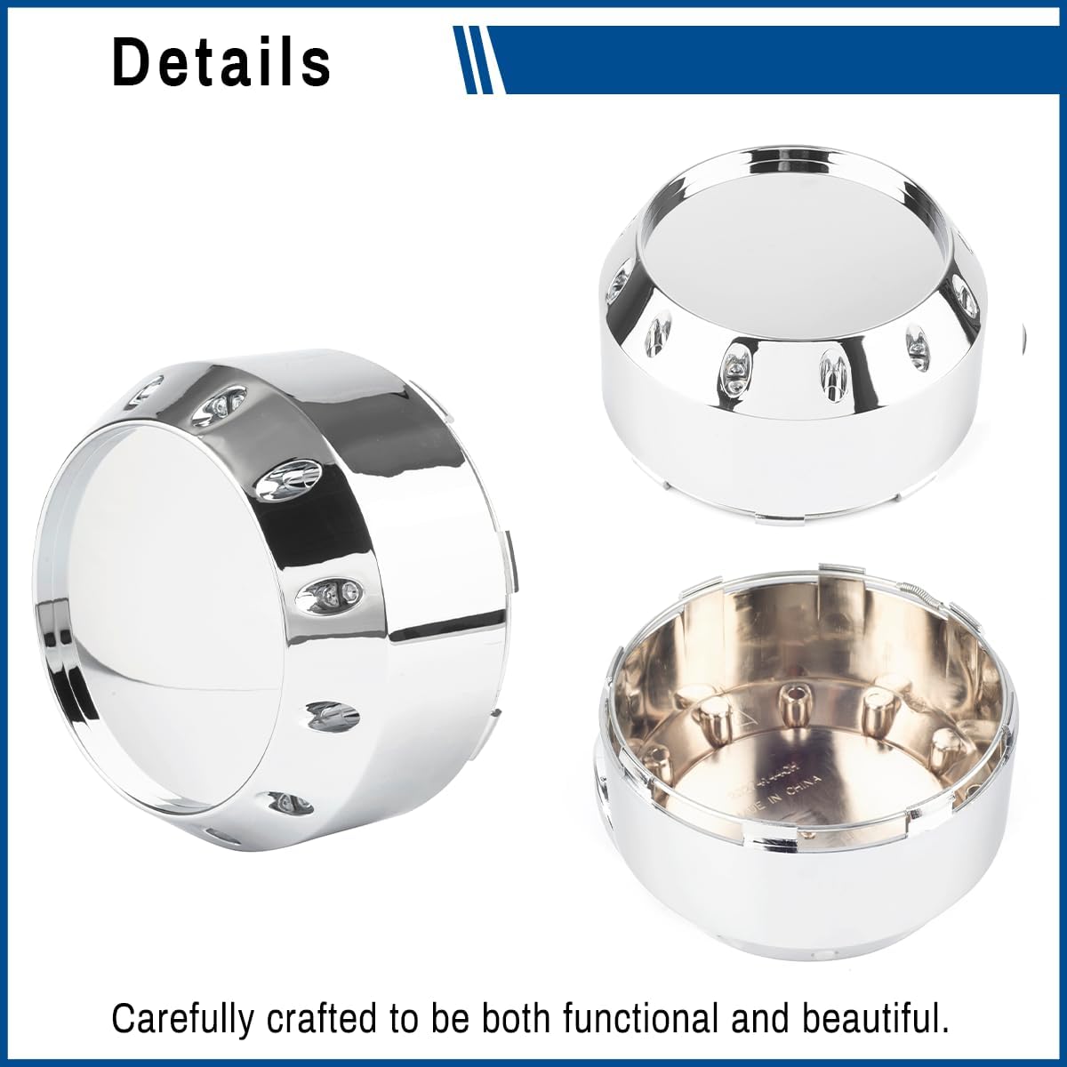 for XD Series XD786 XD795 Wheel Center Caps 464K131-2 Rim, 8 Lug (4 Pcs)