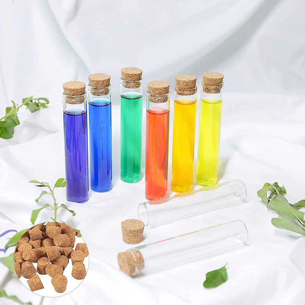 150 Bouchons En Liège Naturel SPEACOUR - Bouchons Coniques Pour Bouteilles De Vin, Tubes à Essai DIY - Diamètre 12mm