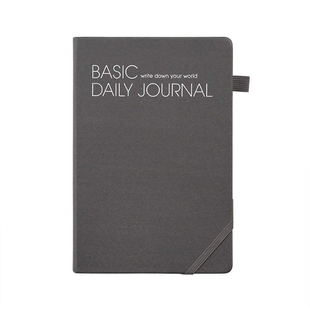 Journal Business Simple Multi-Fonctions Notebook Horizontal Ligne de Ligne Creative Papeterie Creative Papeterie Office Notepad (Color : Gris)