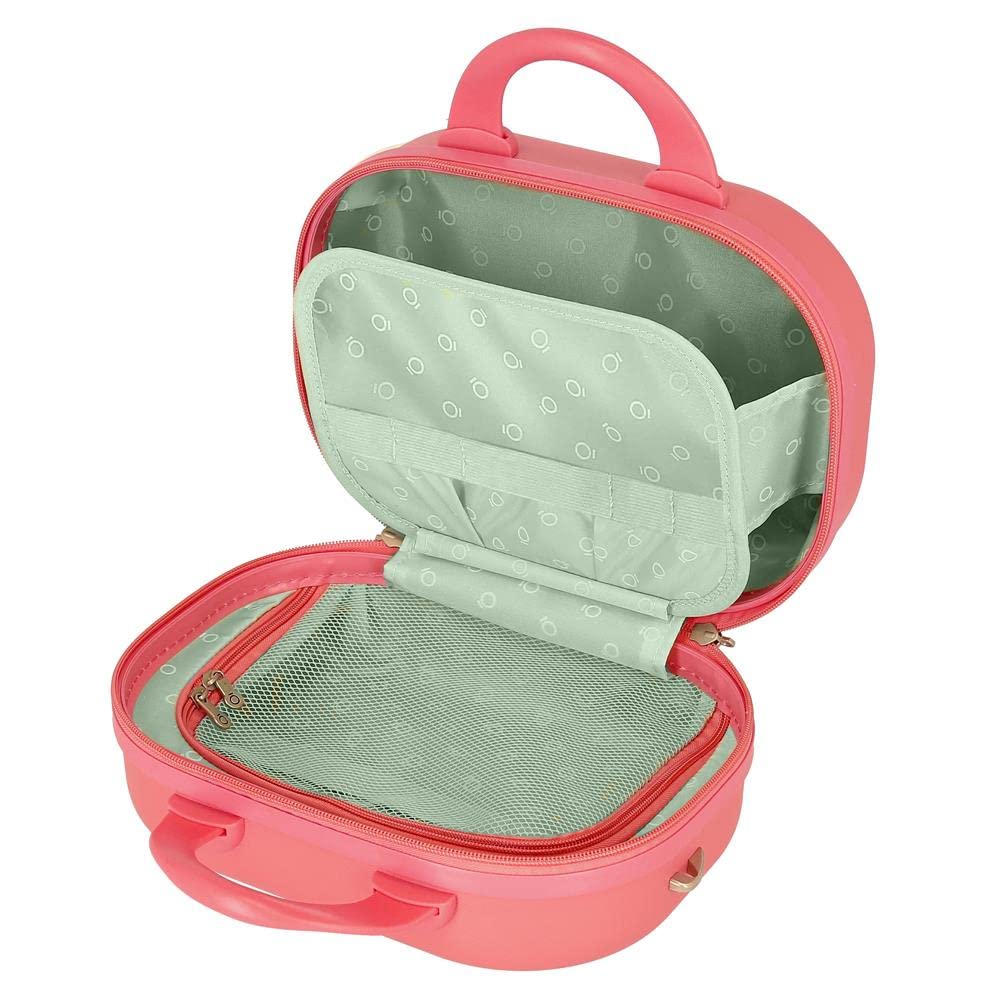 Enso Ciao Bella Neceser Adaptable Obudowa na messenger Różowy 29x21x15 cms Sztywny ABS 9,14L 0,8 kg, Różowy, Talla única, kosmetyczka z paskiem na ramię