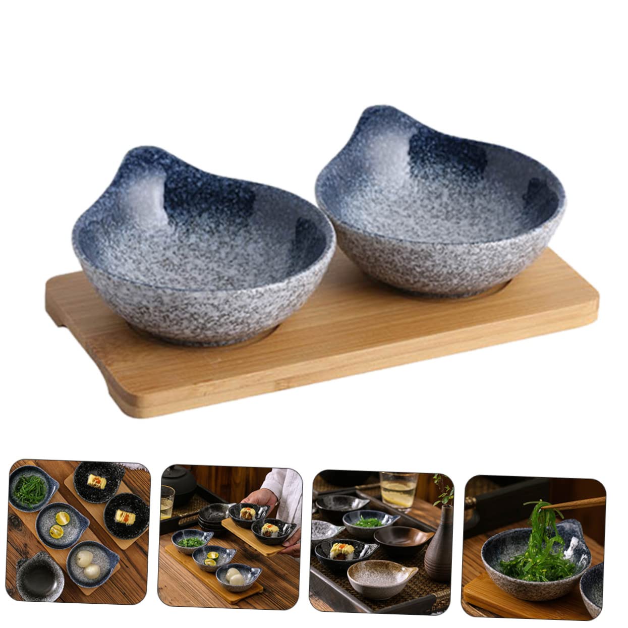 SOLUSTRE 1Set Japanese Style Ceramic Sauce Dishes for Side Dishes and Seasoning and Tableware for Home Restaurant Use Dishwasher Microwave