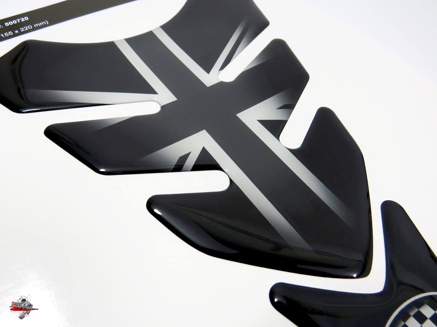 Protège-Réservoir Motos 3D Noir Universel - Compatible Yamaha, Honda, Kawasaki, Ducati Et Plus