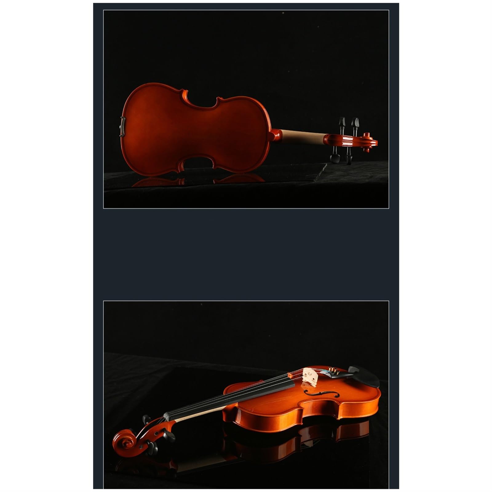 Violino Set Violino per principianti in tiglio Violino per adulti (Color : 3/4)