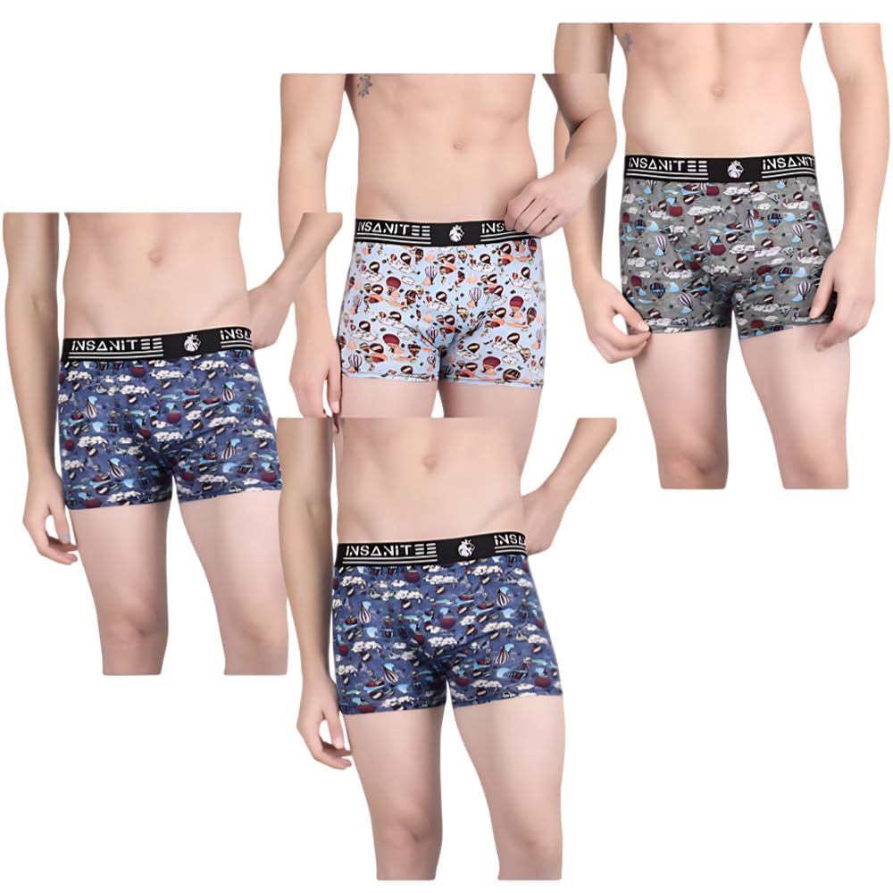 Men's Nylon Stretch Printed Trunk | Ultra-Soft, Breathable Innerwear for Men | Stylish & Supportive Fit-picture-26