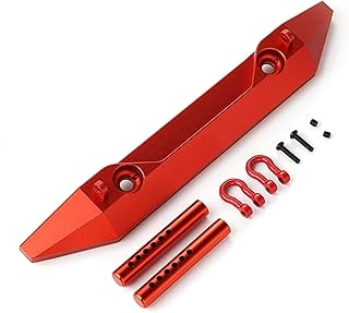 RCバンパーモデル For Axial For Scx10 For Traxxas For Trax-4 For Redcat GEN8 1/10 CNC 機械加工合金リアバンパー RC クローラーアップグレード部品(Red)