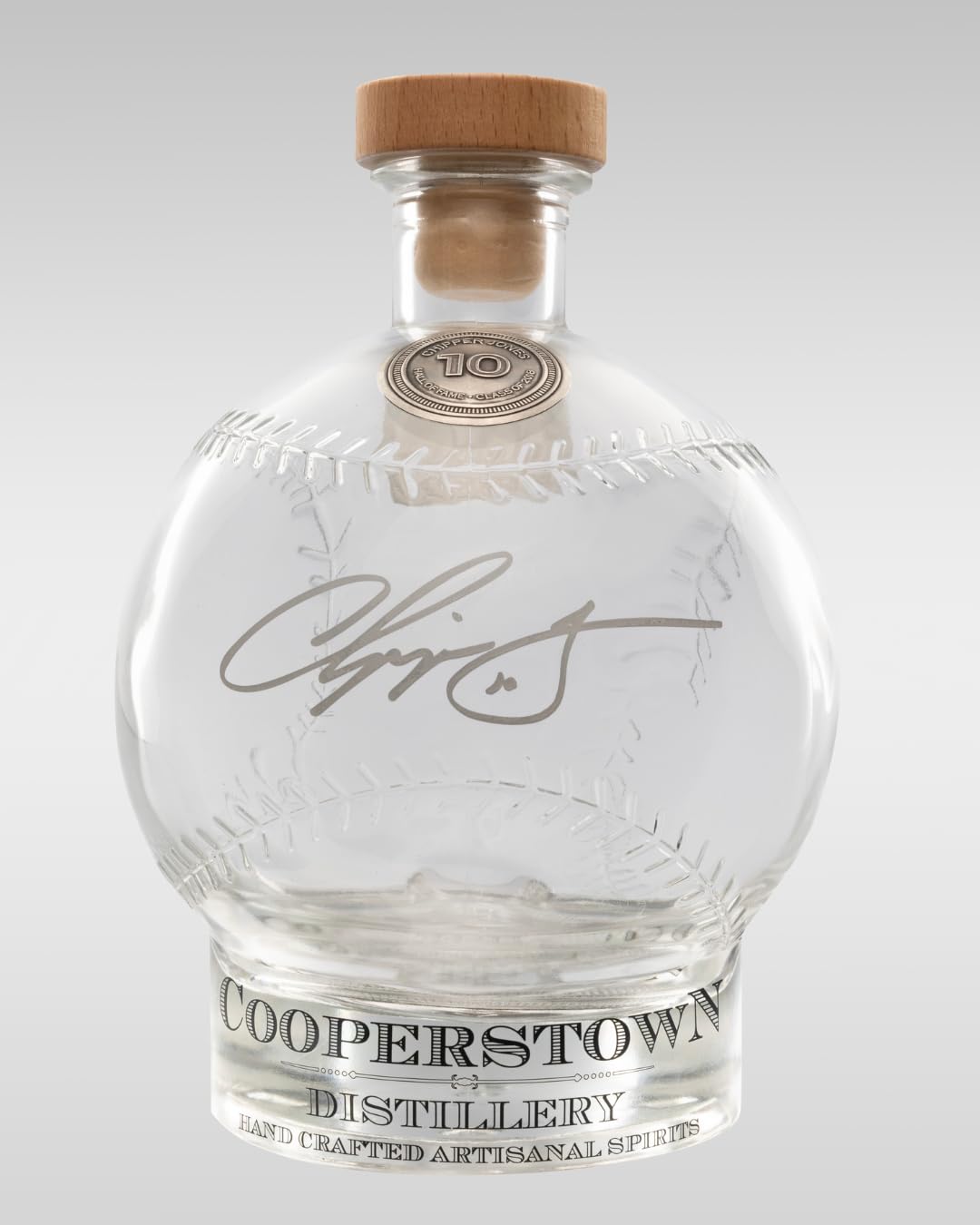 Cooperstown Distillery Chipper Jones National Baseball Hall of Fame Liscensed Engraved Signature Series Decanter | 750mL