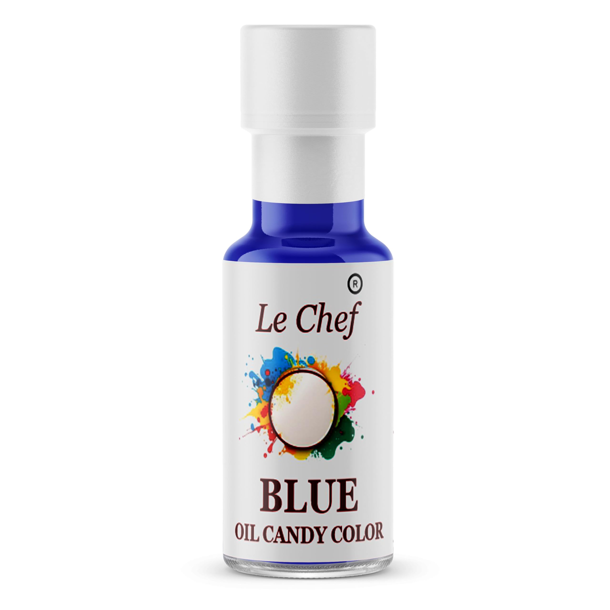 Le Chef 40 ml Edible Blue Oil Candy Color|Best For Baking & Cake Decoration|