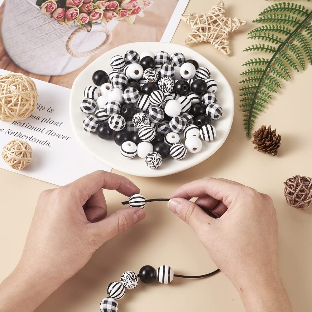 Aylifu Lot De 100 Perles Rondes En Bois Naturel De 20 Mm à Petit