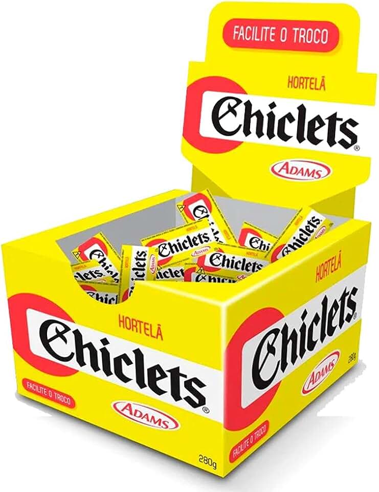Chiclete Caixinha Chiclets Hortelã C/100 - Adams