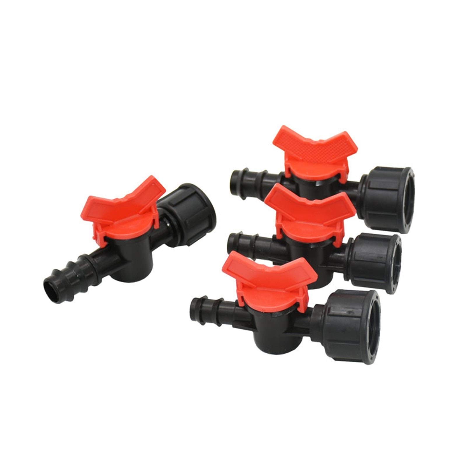 Boquilla de nebulización para riego de jardines LR Rosca hembra 1/2" 3/4" for 16mm 20mm manguera de jardín grifo 1/2 3/4 manguera de riego adaptador de la válvula de agua Mini llave de paso de conecto