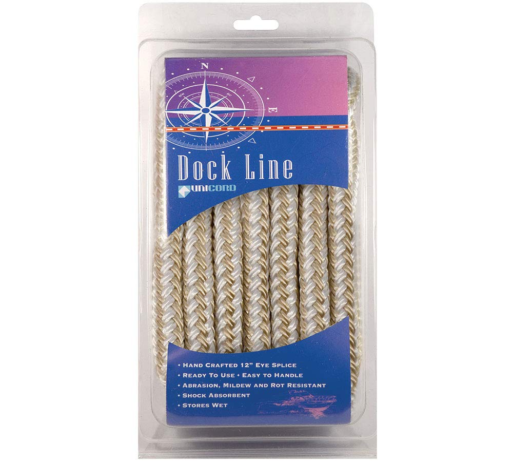 Unicord 5407611 Braided Dock Line, 20'