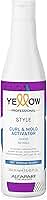 Yellow Professional Yellow Style Curl&Mold Activator - Ativador De Cachos - Define Mechas De Forma Natural - Qualidade Profissional De Salão 250Ml