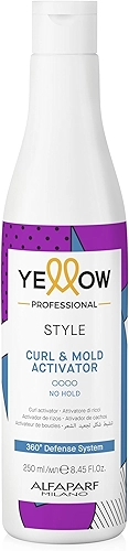 Yellow Professional Yellow Style Curl&Mold Activator - Ativador De Cachos - Define Mechas De Forma Natural - Qualidade Profissional De Salão 250Ml