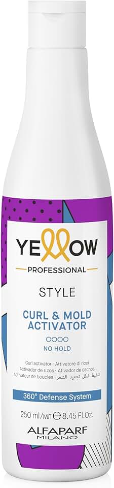 Yellow Professional Yellow Style Curl&Mold Activator - Ativador De Cachos - Define Mechas De Forma Natural - Qualidade Profissional De Salão 250Ml