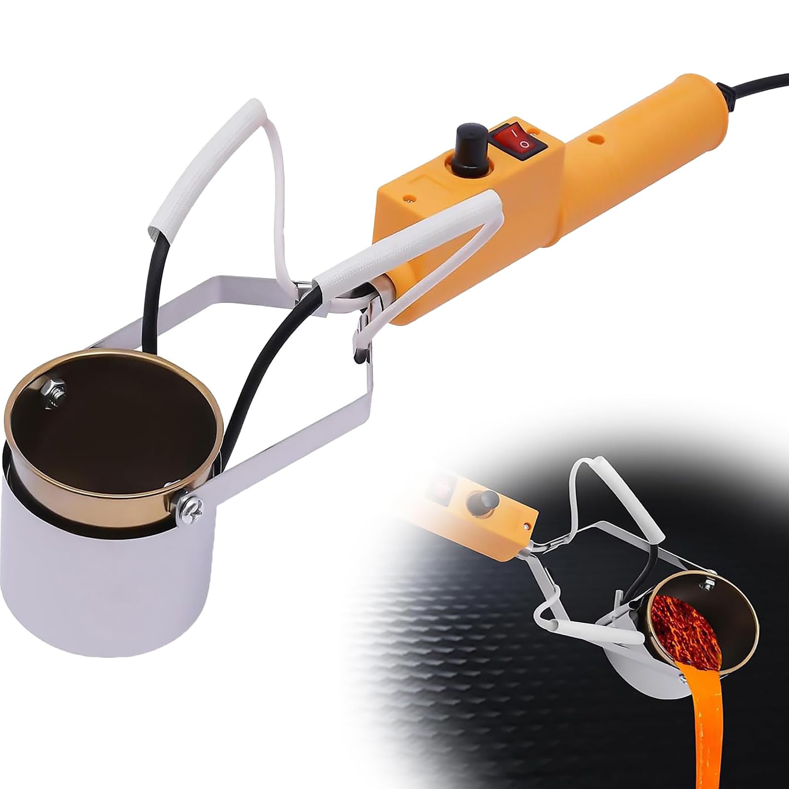 JODAIS Crogiolo Elettrico Per Piombo - Fusione Metalli 1100g, Regolazione 200-450°C - Foto 8