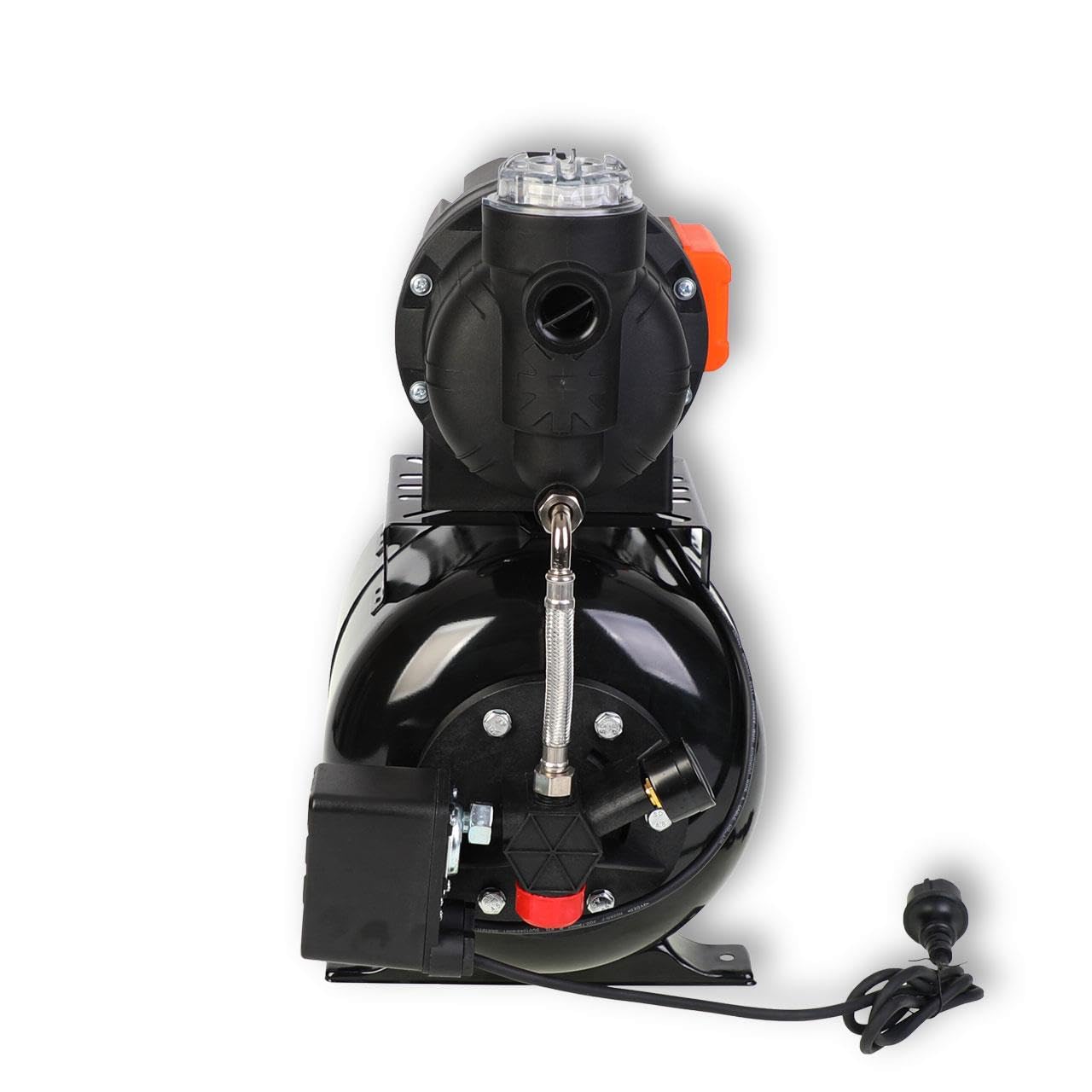 Bomba de agua doméstica FUXTEC FX-HWW2200 de 2200W – Alta presión 4,8 bar, altura de elevación 48m – Caudal 3800 l/h – Ideal para agua clara, agua de lluvia y agua clorada