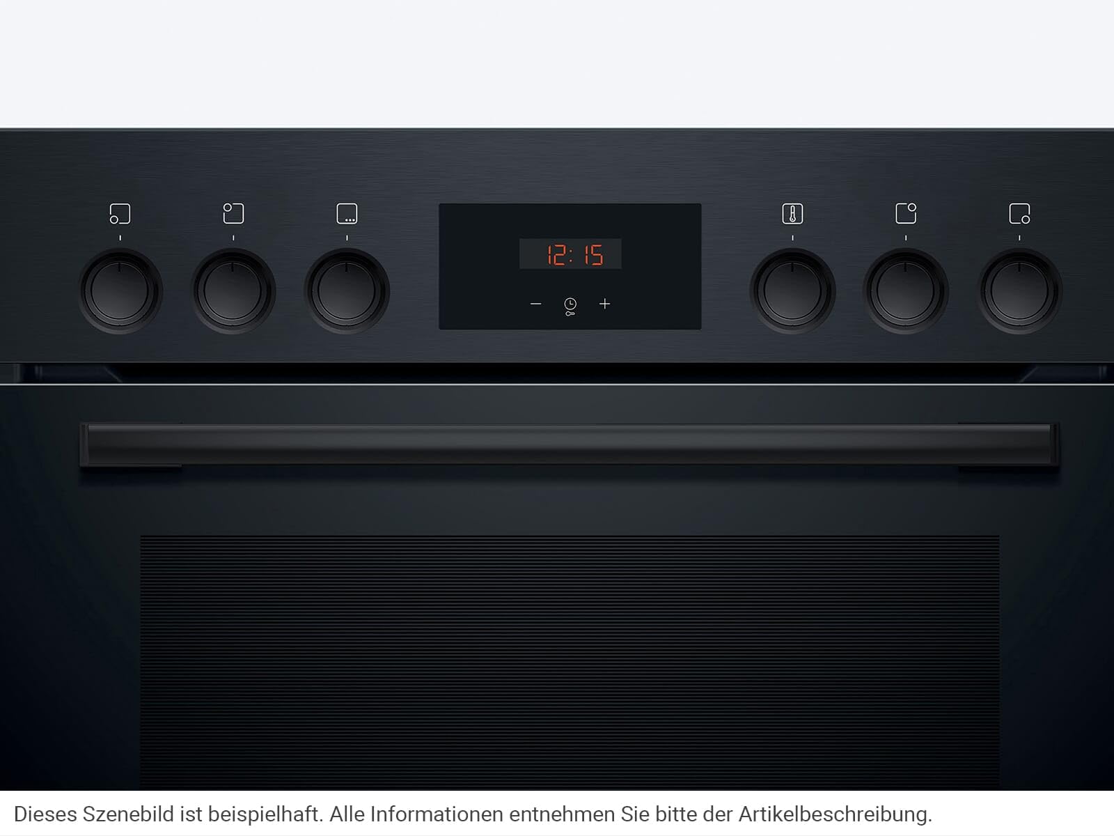 Bosch HNDBB210 Set Einbauherd HEF113BB0 + Glaskeramikkochfeld NKE611GA2E