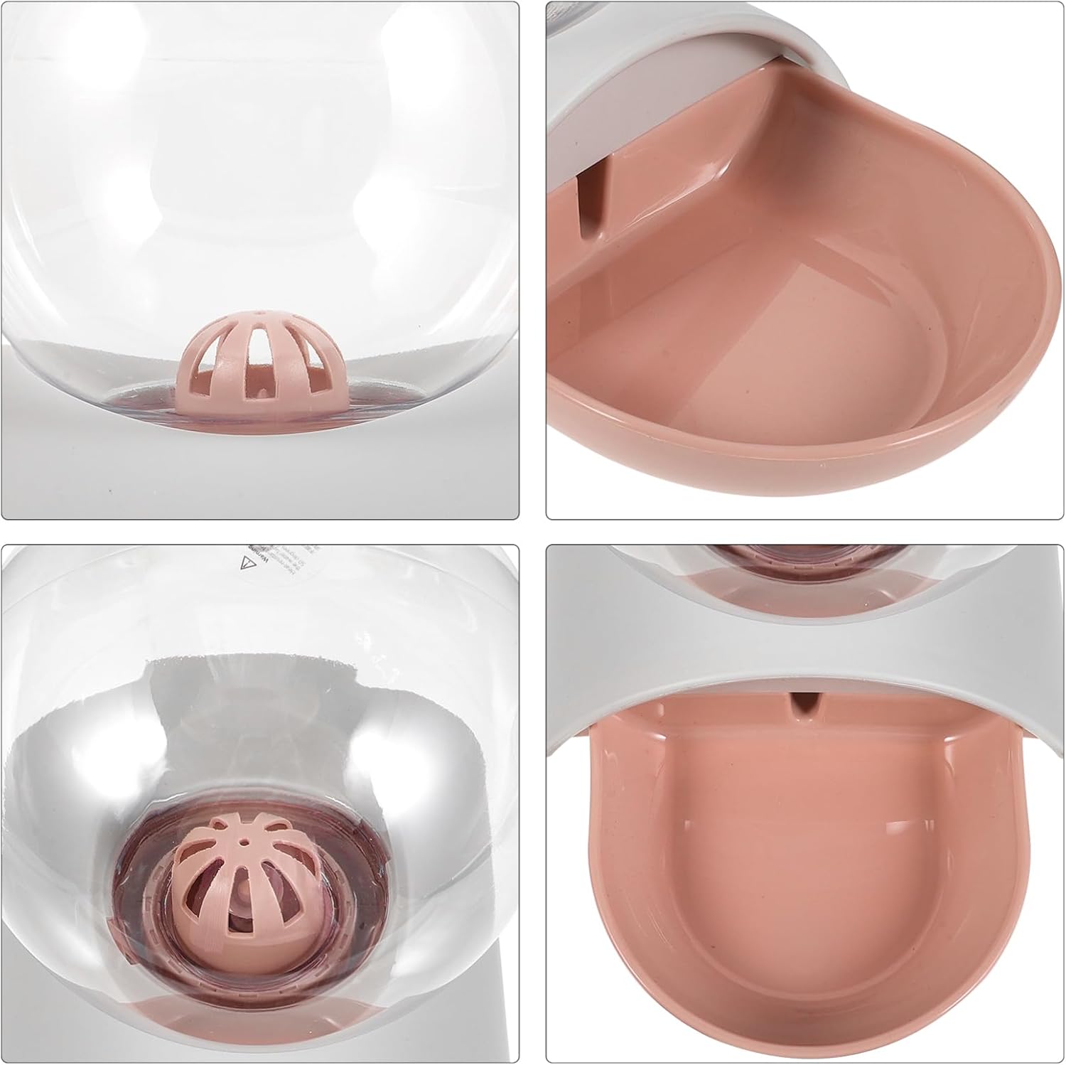 1pc Automatic Pet Water Dispenser Large Capacity Bubble Waterer for Dogs and Cats Material Easy to Clean for Home and Outdoor Use Pink