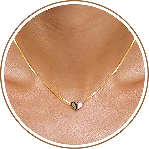 Birthstone Necklace for Women Dainty Gold Necklace with 2 Birthstone Christmas Stocking Stuffers Teen Girl Gifts Trendy Stuff Birthday Gift Moms 2025 Graduation Gift Adjustable Anniversary Jewelry for Daughter Girlfriend Friend