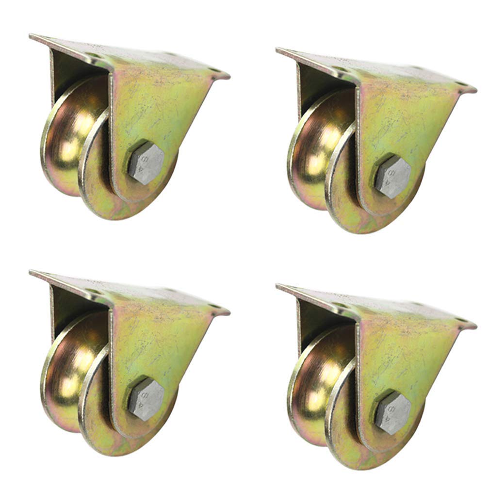 Buy Uitllna 4 Caster Wheels,Heavy Duty Groove Wheel,UGroove Track