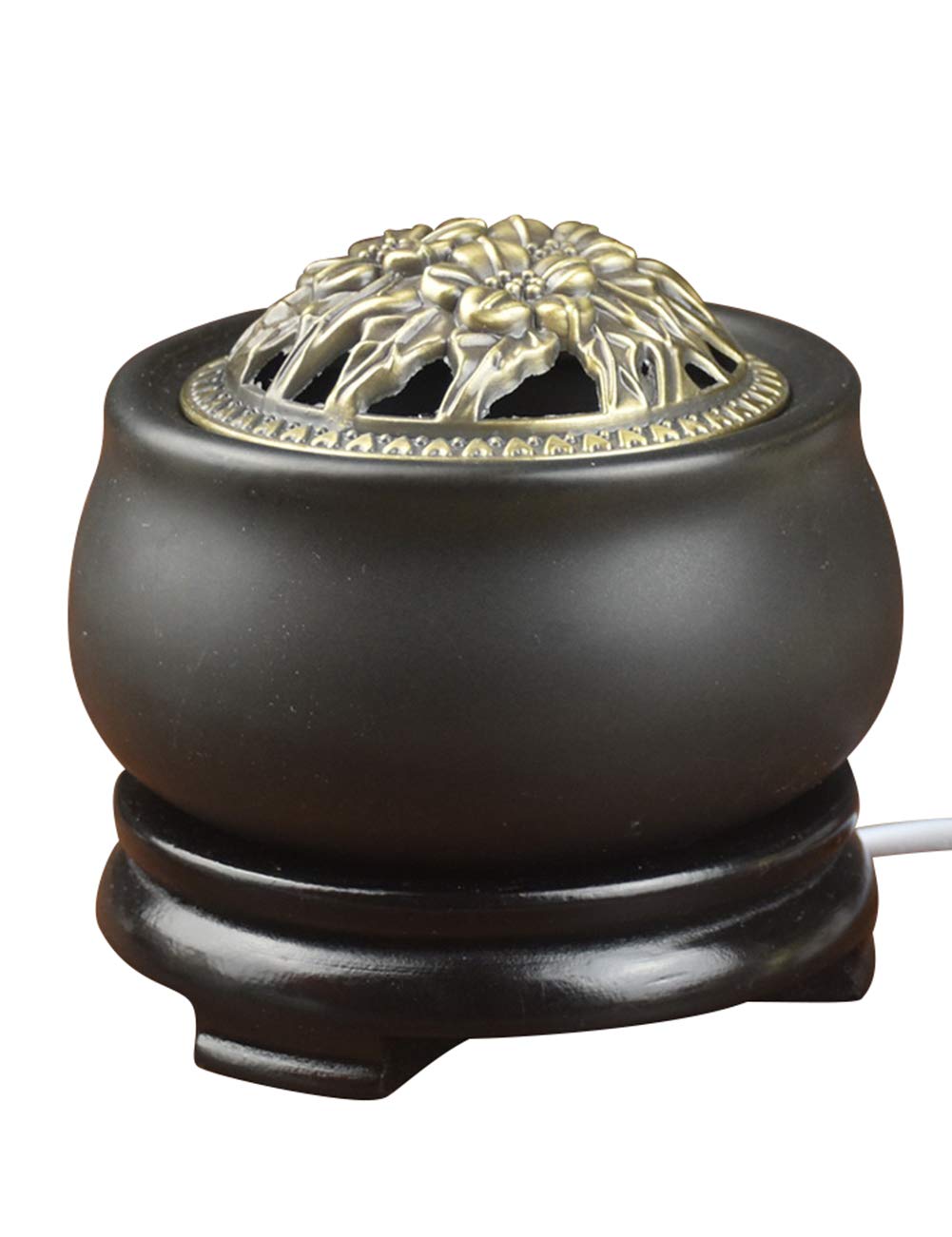 Fornace per aromaterapia - Fornace di aromaterapia in Ceramica Elettronica di Controllo della Temperatura - Lampada di aromaterapia Elettronica per Olio Essenziale di Agarwood Furnace