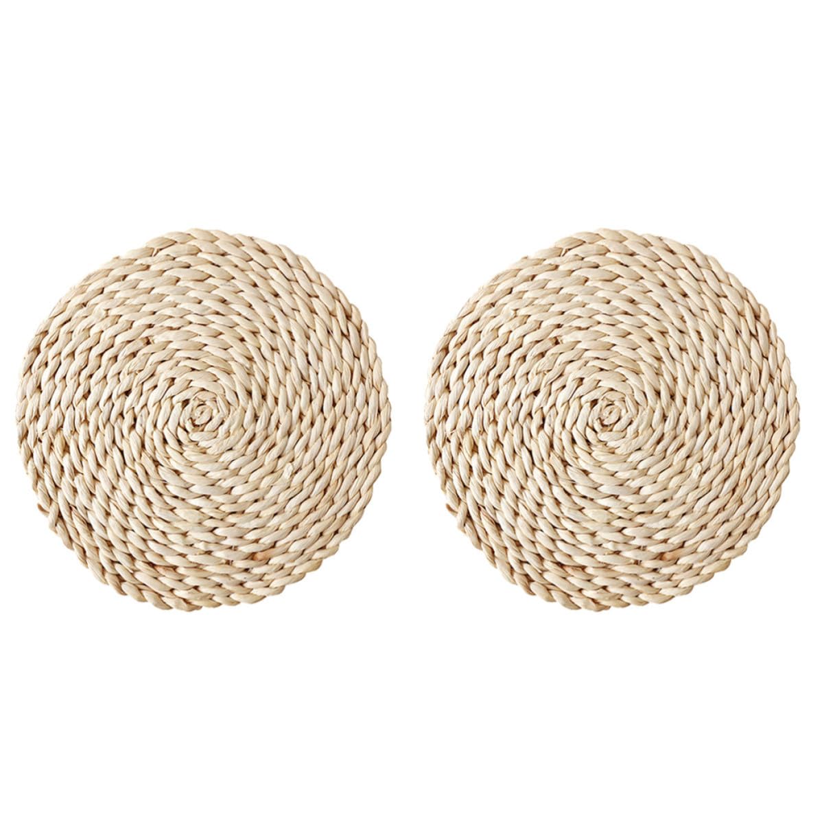Set de table Yardwe rond en paille naturelle tressée épaisse et durable
