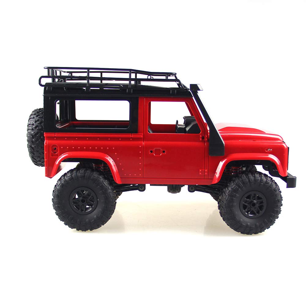 Funien MN D90 High Speed 4WD 2.4G Remote Control Off Road Truck RC Car Led Light RTR Green (Red)