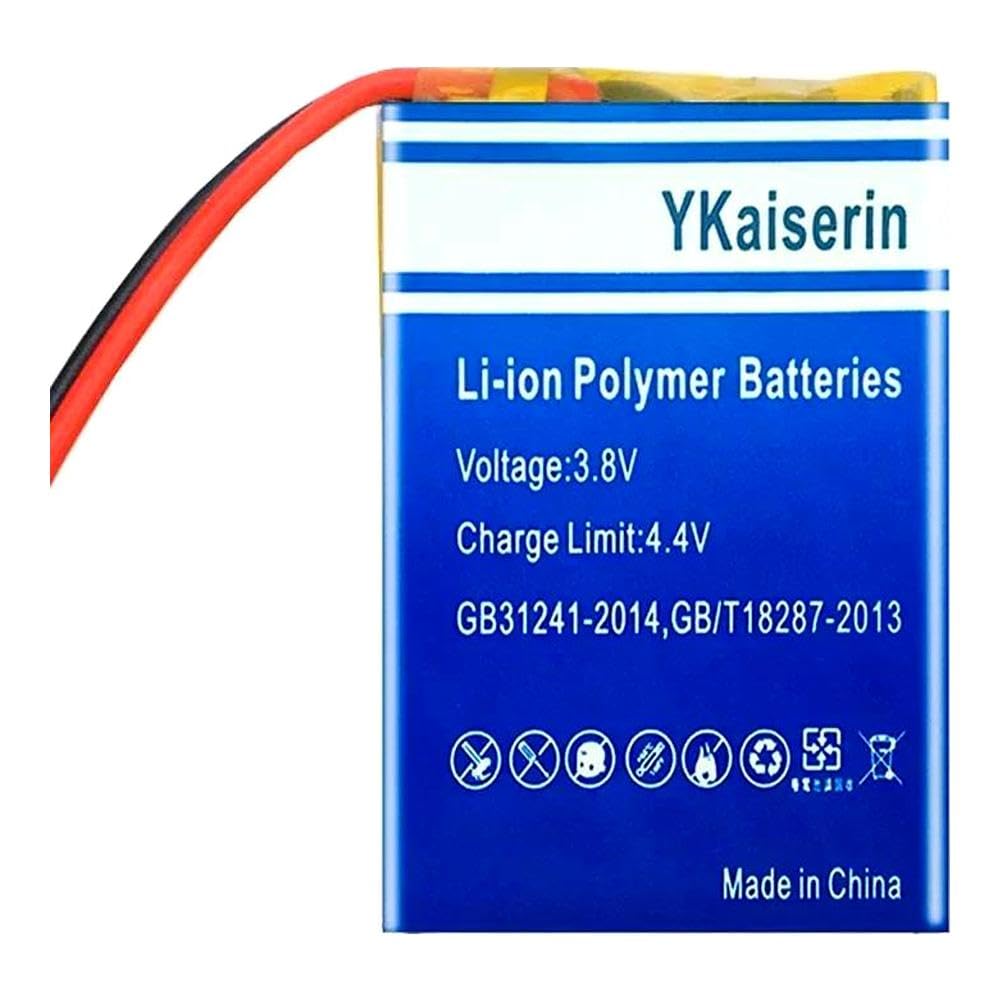 High Capacity Mp3/Mp4 Battery Compatible for Bluetooth MP3 Wireless Card Audio Recorder High-Durability 430mAh 602030 (2 Cable, Without Connector),with Professional Repair Tool Kit