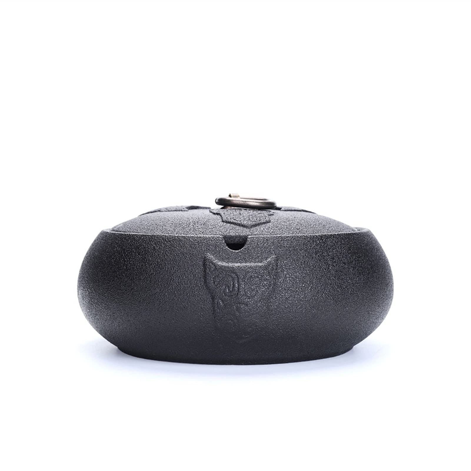 ashtray, Office Desktop Ornaments Pull Ring Lid Ashtray 5.78 Inches Modern Tabletop