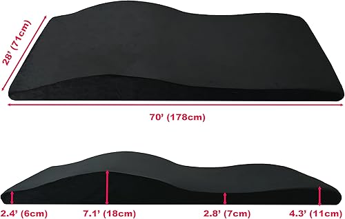 Miniatura 2 de Cubrecama de pestañas Almohadilla ergonómica de espuma viscoelástica con funda de felpa, cojín de mesa de spa para tecnología de pestañas, colchón