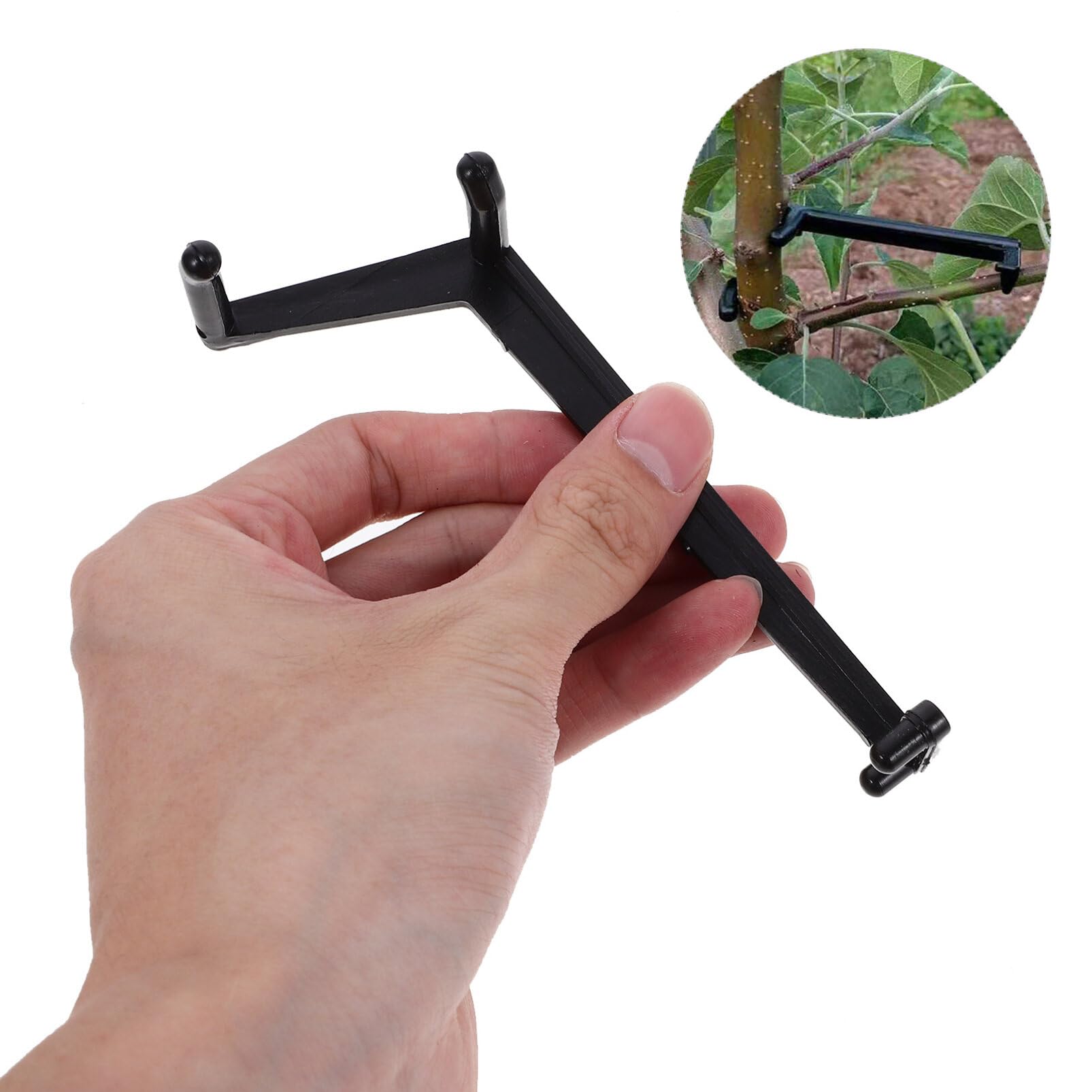 Kisangel 10Pcs Plant Branch Spreader Fruit Tree Limb Spreader Fruit Tree Branch Puller Plastic Bonsai Branch Trunk Spreaders Branch Bending Tool - Image 3