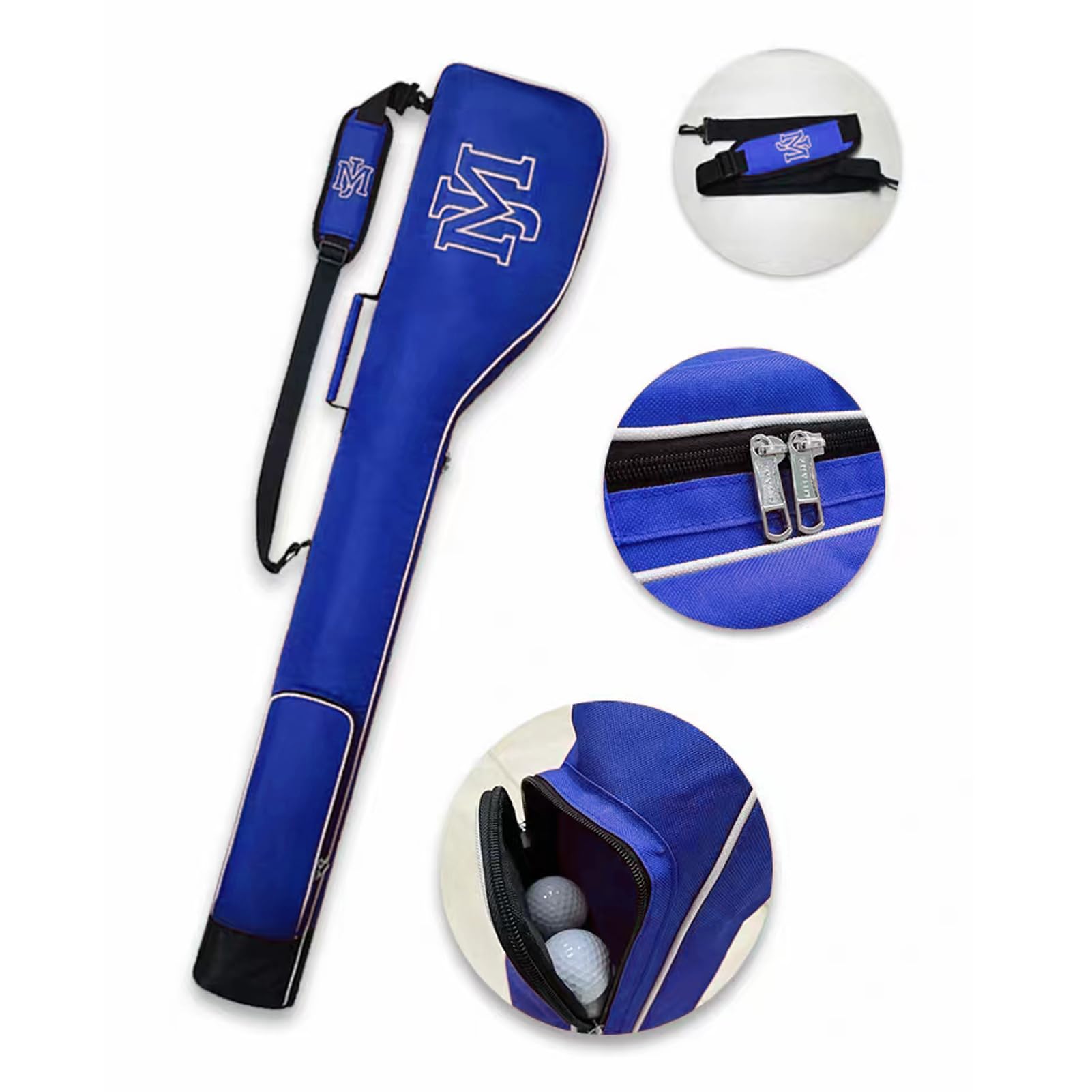 MJ Bolsa de Golf pequeña para Algunos Clubes, Plegable, portátil, Ligera, para el Domingo, Bolsa de Golf Suave, Bolsa de Golf de Lanzamiento y Putt