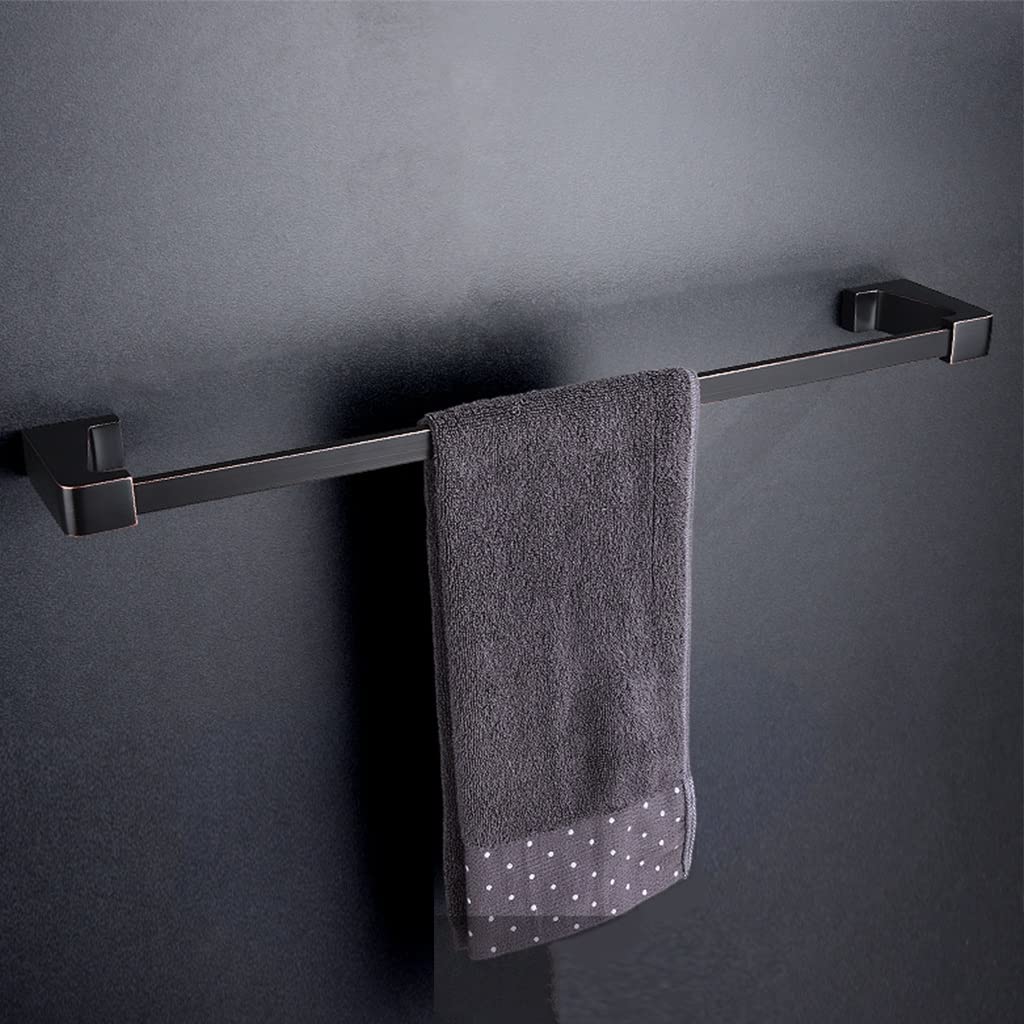 Porte-serviettes cuivre anti-rouille noir mat pour mur humide