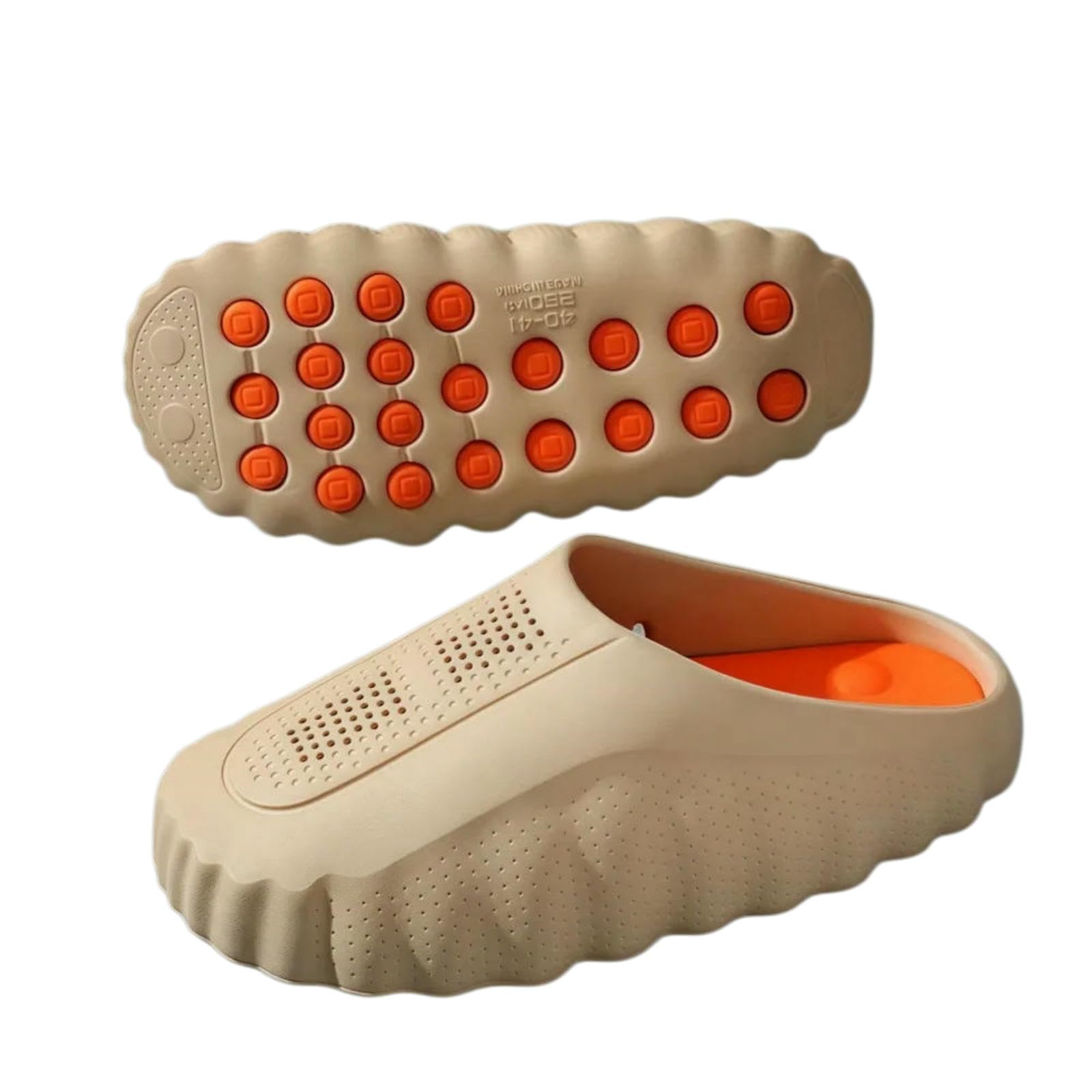 WANGSHUO Ciabatte Estive Slides Eva di Acupressione Unisex, Sandali Anti-Scivolo per La Doccia Spiaggia All'aperto-green-40-41