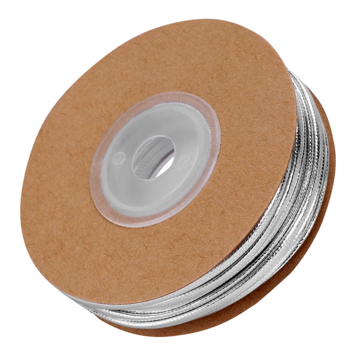 LIFKOME 15m Cordino in Pelle Argentato Bobina Per Creazione Di Gioielli Filo Per Intrecciare Per Bracciali e Collane Fai Da Te