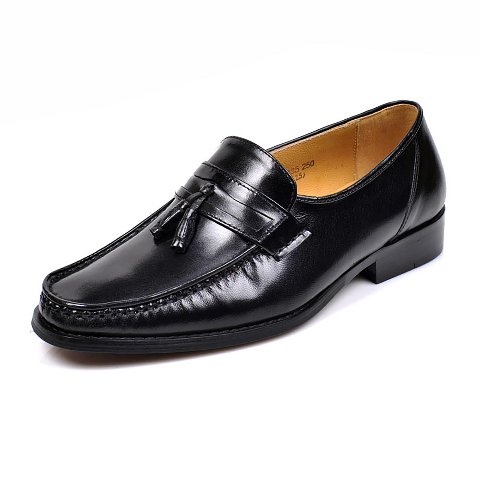Mocassini Classici da Uomo con Nappine Scarpe Eleganti Slip-On Scarpe in Pelle Formali da Lavoro e da Matrimonio