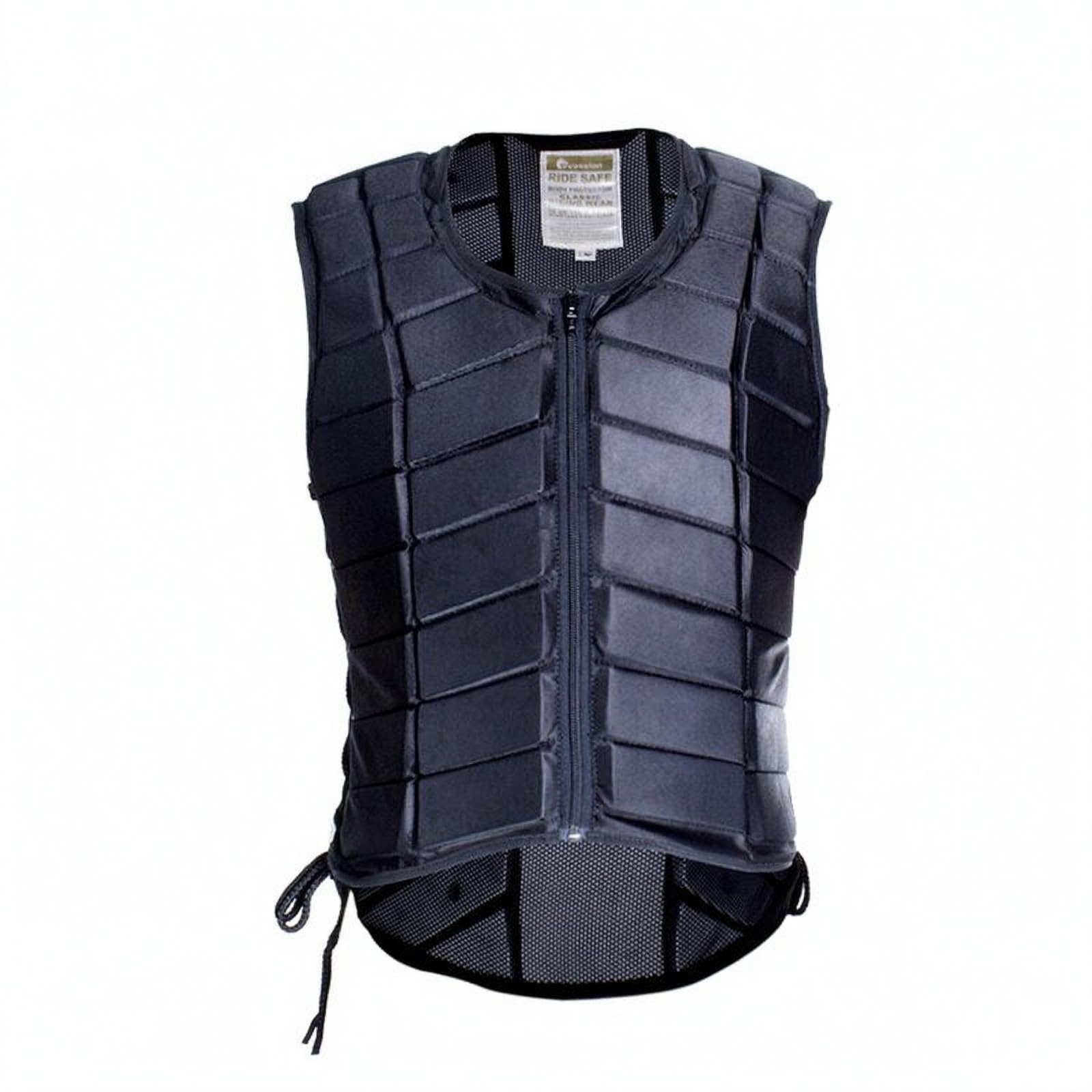 Gilet Protettivo Equitazione Aderente Abbigliamento Sportivo Nero