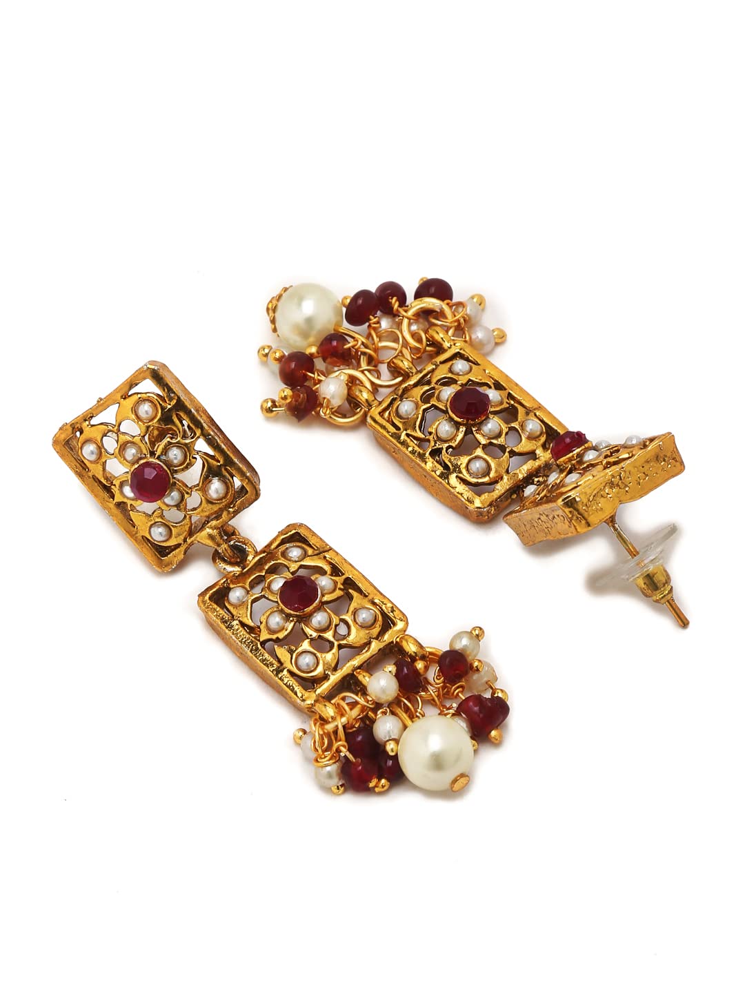Traditional Choker Necklace Set with Earrings (YBNK_50343)