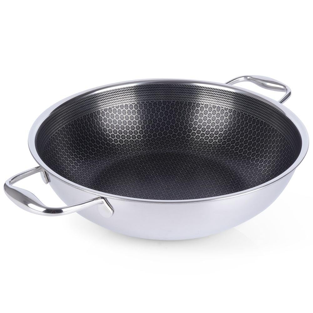 Orion Group Wok Patelnia Patelnia ze stali szlachetnej COOKCELL HYBRYD 28 cm