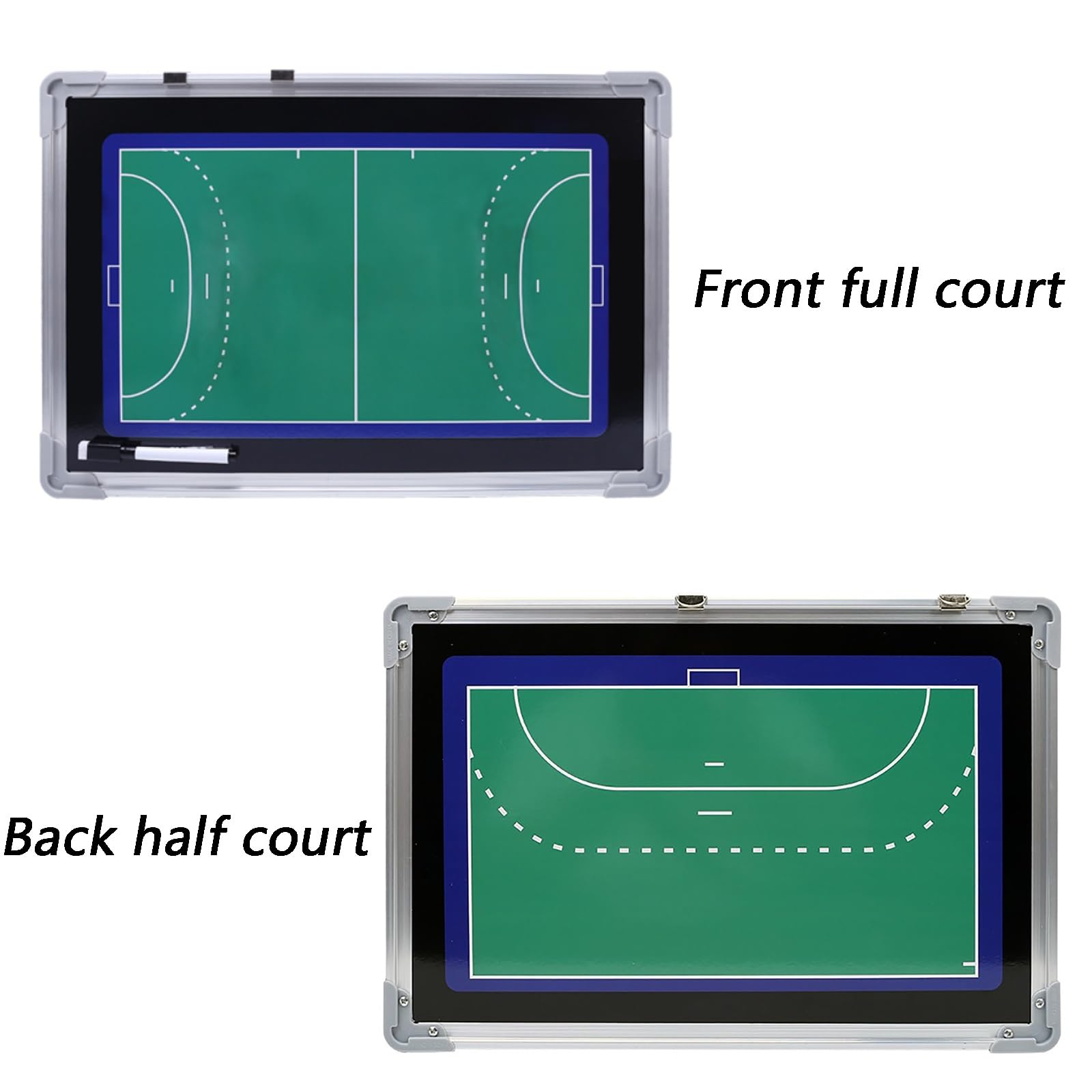 Pizarra táctica para Entrenadores, Pizarra de borrado en seco Balonmano for Entrenadores, diseño Doble Cara, for Escuela/Club/competición