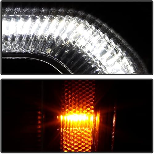 Miniatura 7 de ACANII - Para modelo HIDXenon 2016 2017 2018 GMC Sierra 1500 LED DRL proyector faro reemplazo - Conductor