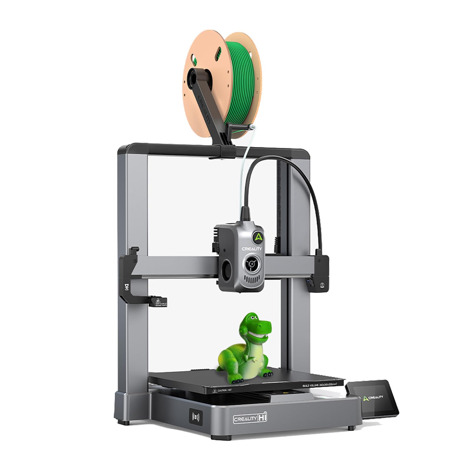 Creality Hi 3D Printer with Multi Color Printing 500mm/s High Speed 95% Pre-Assembled Auto Leveling XY Step-Servo Motor 10.24x10.24x11.81in Build Volume CFS System Required