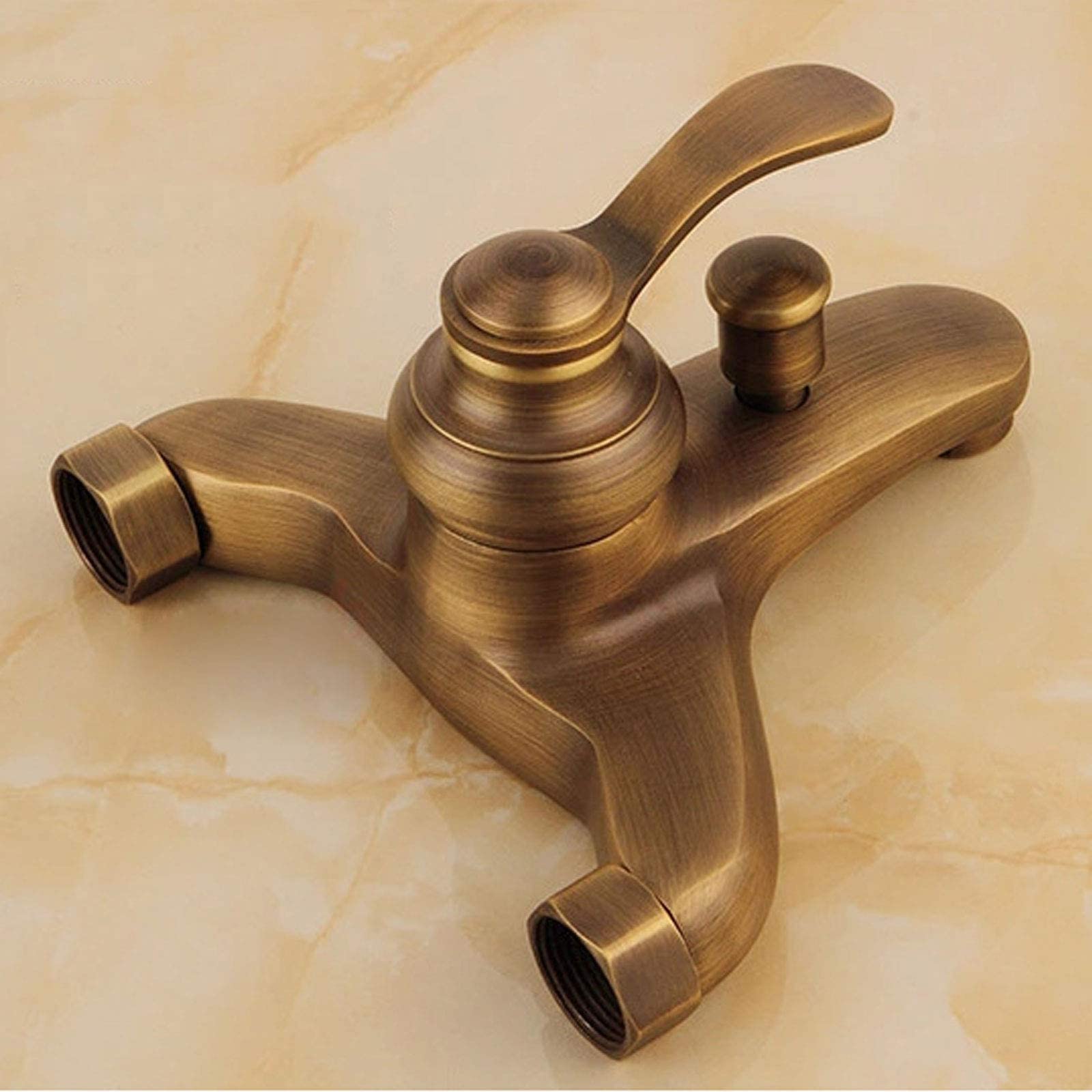 Retro latón, Antiguo con Manguera Cabeza Tapón baño, batidora Ducha montada en la Pared para Adultos Gimnasio de Hotel