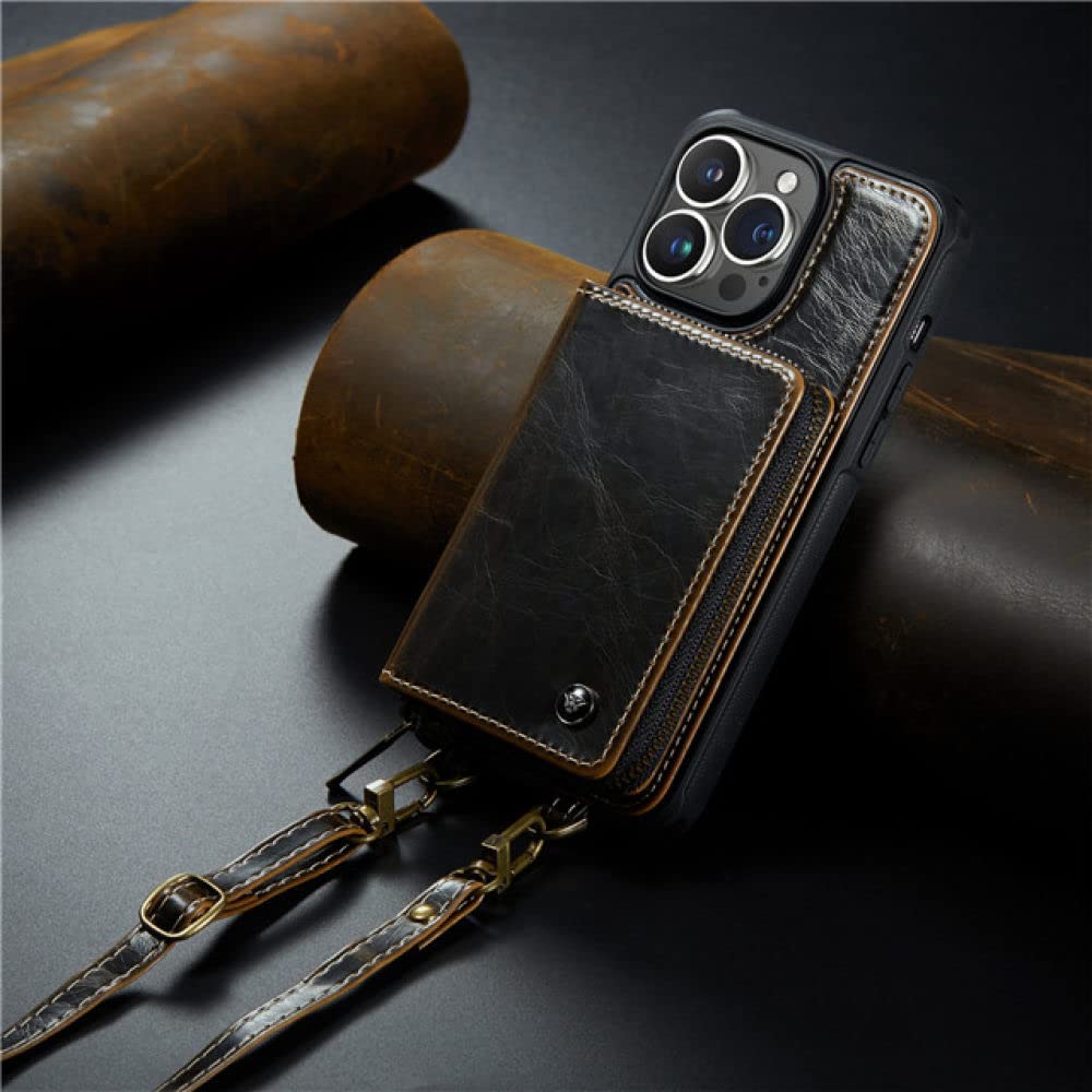 Étui de téléphone portefeuille en cuir iPhone 11 Pro Max support magnétique et antichoc - 7
