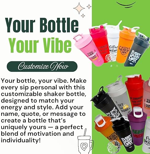 Miniatura 2 de Magiko - Botellas mezcladoras para proteínas, botella de agua portátil de 28 onzas, a prueba de fugas, para antes del entrenamiento, sin BPA,