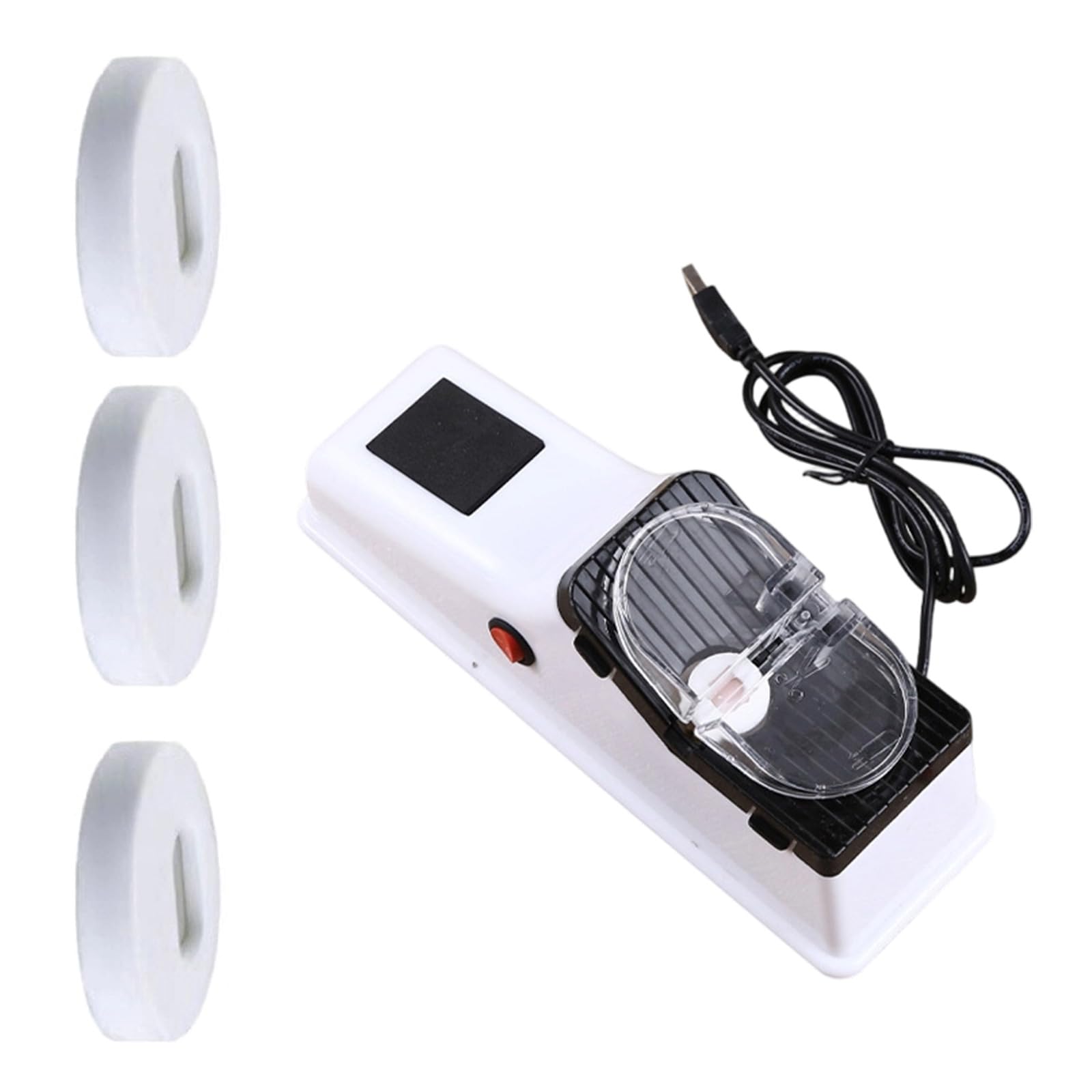 MALSSE Electric Knives Sharpener with 3pcs Grinding Discs Set USB Double Sided Knives Sharpener Quick Sharpening Polishing USB Electric