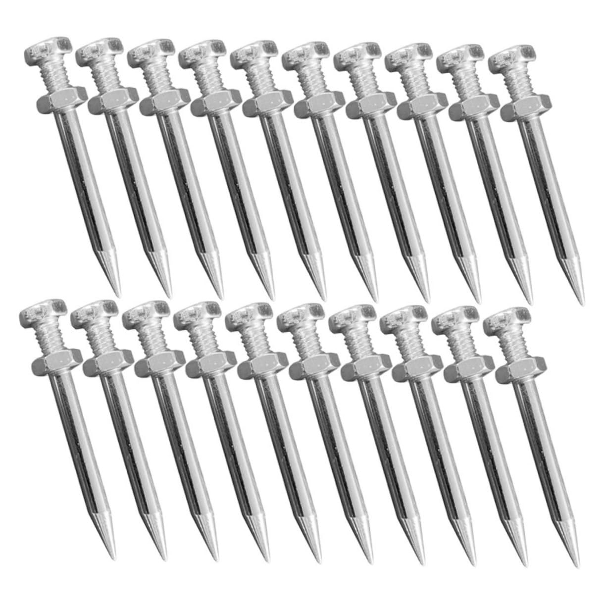 SOLUSTRE 4sets Spikes Shoes for Lawn Aerator Metal Stakes Garden and Lawn Aerating 40pcs*4